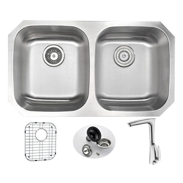 ANZZI MOORE Series KAZ3218-034B Kitchen Sink Kitchen Sink ANZZI